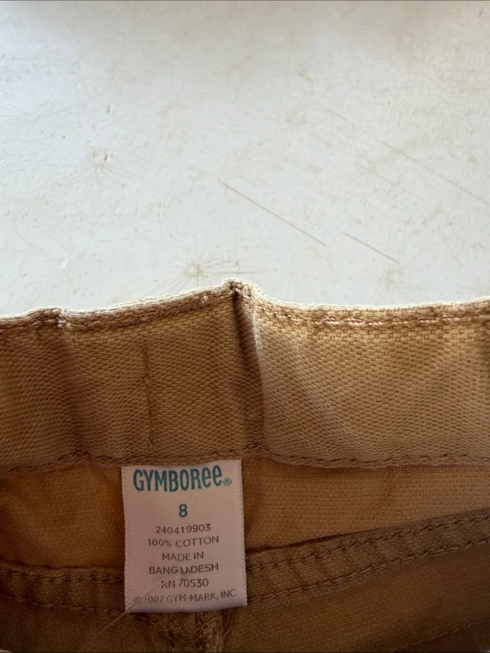 Gymboree Khaki/Tan Cargo Pants with Zippered Knee Pockets